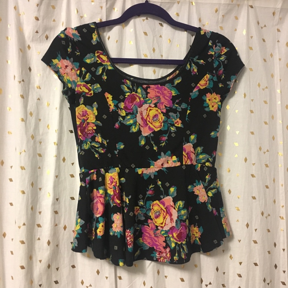Target Floral Peplum Top